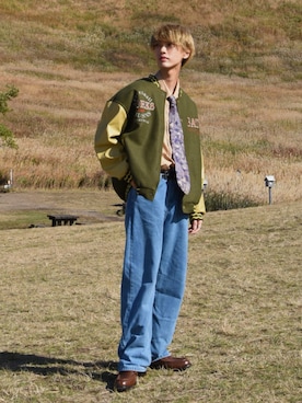 「シティボーイ」｜おやすみくん💤さん（メンズ・170cm）の秋コーディネート