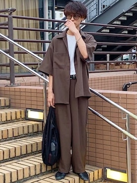「HARUTA」｜「アイテム（その他）」を使った、おやすみくん💤さん（メンズ・170cm）の夏コーディネート