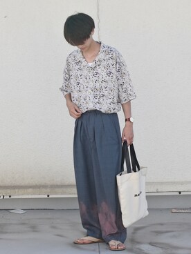 「NIDO（ニド）のアイテム」を使った、おやすみくん💤さん（メンズ・170cm）の夏コーディネート