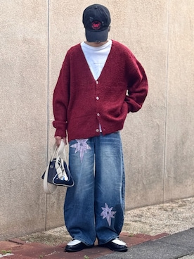 「アイテム（ボストンバッグ）」を使った、おやすみくん💤さん（メンズ・170cm）の秋コーディネート