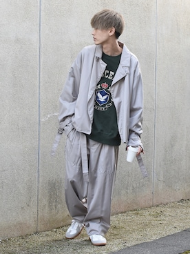 「CREARE LINO」｜「アイテム（その他）」を使った、おやすみくん💤さん（メンズ・170cm）の冬コーディネート