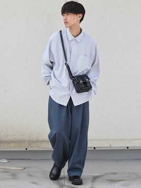 「JUNRED（ジュンレッド）のアイテム（トップス）」を使った、おやすみくん💤さん（メンズ・170cm）の秋コーディネート