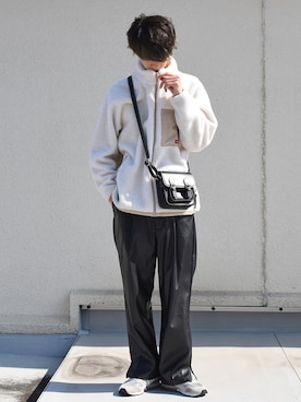 「MILKFED.」｜「アイテム（その他）」を使った、おやすみくん💤さん（メンズ・170cm）の冬コーディネート