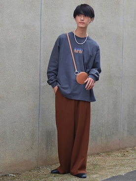 「TUTTU（トゥトゥ）のアイテム」を使った、おやすみくん💤さん（メンズ・170cm）の秋コーディネート