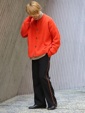 「レッドコーデ」｜おやすみくん💤さん（メンズ・170cm）の冬コーディネート