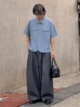「EPNK（イーピーエヌケー）のアイテム」を使った、おやすみくん💤さん（メンズ・170cm）の夏コーディネート