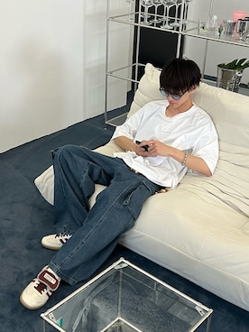 「PUBLIC TOKYO（パブリックトウキョウ）のアイテム」を使った、おやすみくん💤さん（メンズ・170cm）の夏コーディネート