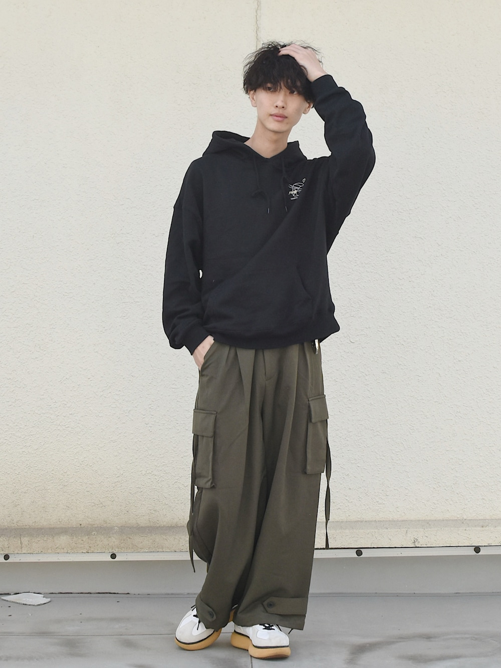 kaoyorinakami ナイロンカーゴパンツ kaoyorinakami パンツ 2way nylon pants / 2ウェイナイロン