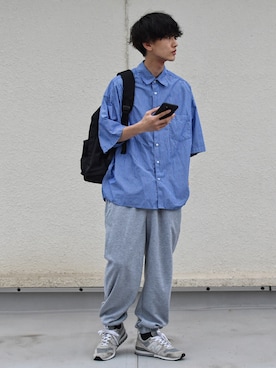 「NIDO（ニド）のアイテム」を使った、おやすみくん💤さん（メンズ・170cm）の春コーディネート