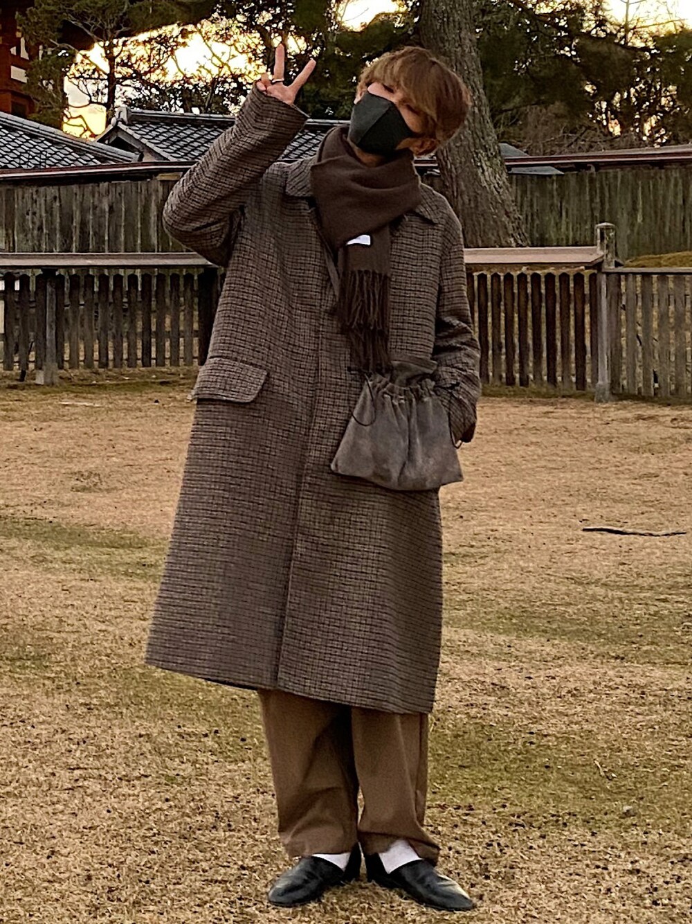 ADAM ET ROPE'(アダムエロペ)の「HYBRID TWEED コート(トレンチ