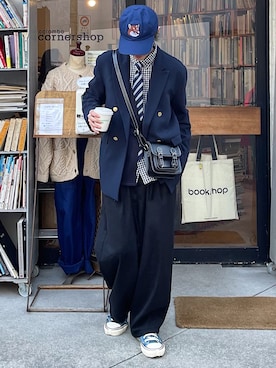 「epnok」｜「アイテム（その他）」を使った、おやすみくん💤さん（メンズ・170cm）の冬コーディネート