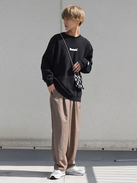 「MEMENTO（メメント）のアイテム」を使った、おやすみくん💤さん（メンズ・170cm）の秋コーディネート