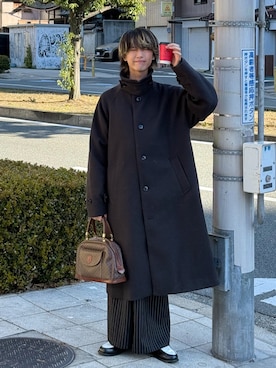 「MandO（Auntie Rosa）（エムオー）のアイテム」を使った、おやすみくん💤さん（メンズ・170cm）の冬コーディネート