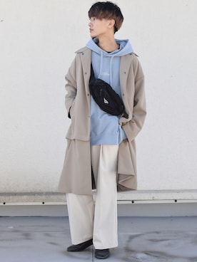 「PONY（ポニー）のアイテム」を使った、おやすみくん💤さん（メンズ・170cm）の冬コーディネート