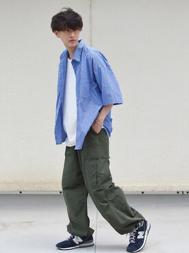 「NIDO（ニド）のアイテム」を使った、おやすみくん💤さん（メンズ・170cm）の春コーディネート