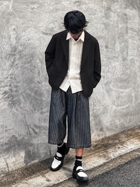 「Perushu（ペルーシュ）のアイテム」を使った、おやすみくん💤さん（メンズ・170cm）の秋コーディネート