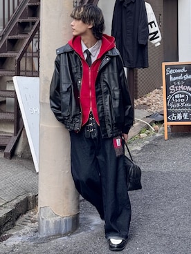 おやすみくん💤さん（メンズ・170cm）の冬コーディネート