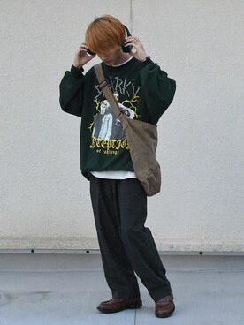 おやすみくん💤さん（メンズ・170cm）の秋コーディネート