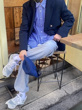 「NIDO（ニド）のアイテム」を使った、おやすみくん💤さん（メンズ・170cm）の春コーディネート