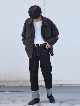 おやすみくん💤さん（メンズ・170cm）の秋コーディネート