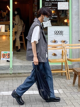 「epnok」｜「アイテム（ブーツ）」を使った、おやすみくん💤さん（メンズ・170cm）の春コーディネート