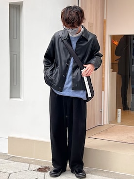 「epnok」｜「アイテム（ジャケット/アウター）」を使った、おやすみくん💤さん（メンズ・170cm）の冬コーディネート