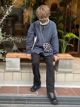 「NIDO（ニド）のアイテム」を使った、おやすみくん💤さん（メンズ・170cm）の冬コーディネート