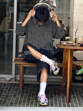 「MandO（エムオー）（エムオー）のアイテム」を使った、おやすみくん💤さん（メンズ・170cm）の夏コーディネート