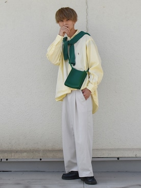 「かたかけ」｜おやすみくん💤さん（メンズ・170cm）の秋コーディネート