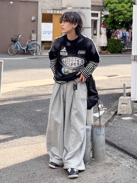 「FCMM（エフシーエムエム）のアイテム」を使った、おやすみくん💤さん（メンズ・170cm）の春コーディネート