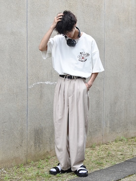 「EMMA  CLOTHES」｜「アイテム（その他）」を使った、おやすみくん💤さん（メンズ・170cm）の春コーディネート