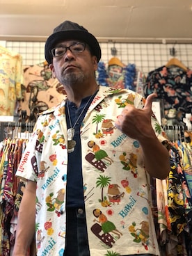 「コラボ」｜デルソル熊本👖さん（メンズ・170cm）の夏コーディネート