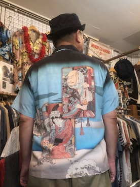 「SUGAR CANE（シュガーケーン）のアイテム（帽子）」を使った、デルソル熊本👖さん（メンズ・170cm）の夏コーディネート