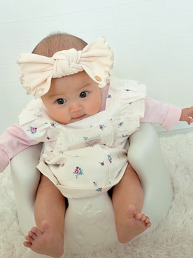 「apres les cours（アプレレクール）のアイテム」を使った、Rem♡さん（キッズ・70cm）の春コーディネート