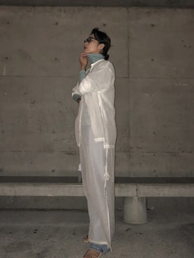 「ENOF（イナフ）のアイテム（ワンピース/ドレス）」を使った、mihoさん（レディース・170cm）の秋コーディネート