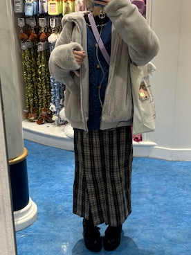 「アイテム（スカート）」を使った、まいみ🐼さん（レディース・143cm）の秋コーディネート