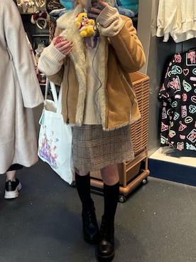 「アイテム（スカート）」を使った、まいみ🐼さん（レディース・143cm）の秋コーディネート