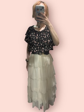 「earth music&ecology（アースミュージックアンドエコロジー）のアイテム」を使った、まいみ🐼さん（レディース・143cm）の夏コーディネート