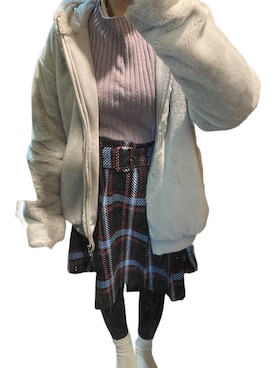 「FUN（ファン）のアイテム（トップス）」を使った、まいみ🐼さん（レディース・143cm）の冬コーディネート