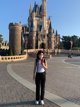 タンクトップを使った ディズニーコーデ のレディース人気ファッションコーディネート Wear