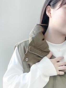 「ピンキーリング」｜本社スタッフ（BLOOM ONLINE STORE）さん（レディース・156cm）の秋コーディネート