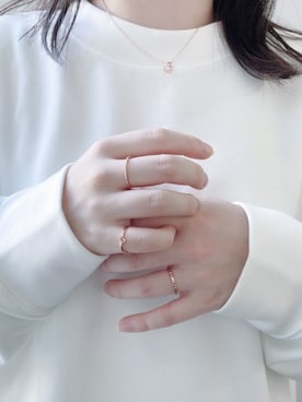 「ピンキーリング」｜本社スタッフ（BLOOM ONLINE STORE）さん（レディース・156cm）の秋コーディネート