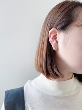 「K10ピアス」｜本社スタッフ（BLOOM ONLINE STORE）さん（レディース・156cm）の秋コーディネート