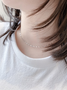 「綺麗めコーデ」｜「アイテム（アクセサリー）」を使った、本社スタッフ（BLOOM ONLINE STORE）さん（レディース・153cm）の夏コーディネート