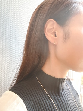「K10ピアス」｜本社スタッフ（BLOOM ONLINE STORE）さん（レディース・156cm）の秋コーディネート