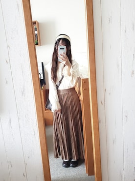 「apres jour（アプレジュール）のアイテム（その他シューズ）」を使った、みうさん（レディース・155cm）の秋コーディネート