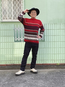 「セーターコーデ」｜しゃちさん（メンズ・174cm）の秋コーディネート