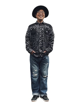 「Abercrombie&Fitch（アバークロンビーアンドフィッチ）のアイテム（パンツ）」を使った、しゃちさん（メンズ・174cm）の春コーディネート