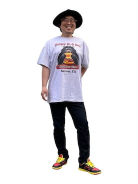 「Big John（ビッグジョン）のアイテム」を使った、しゃちさん（メンズ・174cm）の春コーディネート