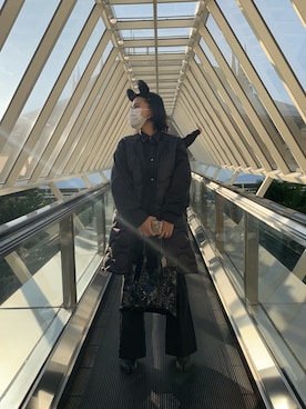 「theory（セオリー）のアイテム（ジャケット/アウター）」を使った、hchaさん（レディース・159cm）の冬コーディネート